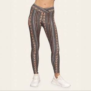 Wolven Zephyr ruched back cross front leggings